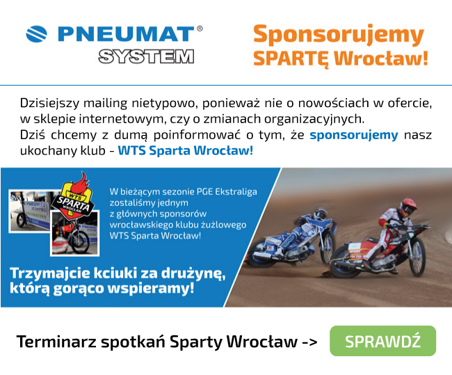 Sponsorujemy Spartę Wrocław