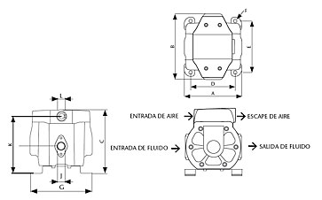 Schemat techniczny pomp SAMOA DF30