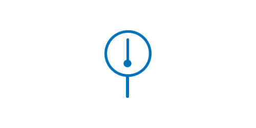  Symbol elementu pomiarowego i wskaźnika - termometr