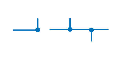 Symbol graficzny polączenia przewodów lub kanałów