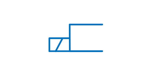 Symbol graficzny elementu elektrycznego liniowego z jedną cewką