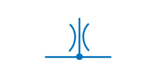 Symbol graficzny odpowietrznika chwilowego