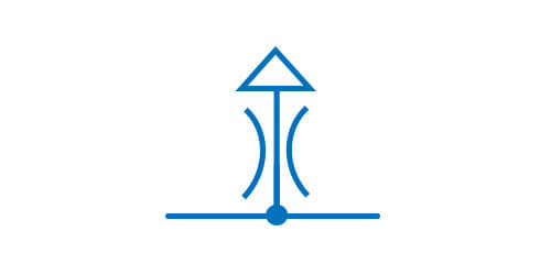 symbol graficzny odpowietrznika ciągłego