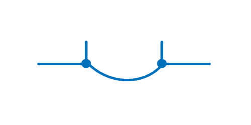 Symbol graficzny przewodu giętkiego