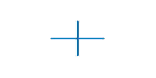 Symbol graficzny skrzyżowania przewodów lub kanałów - bez połączenia