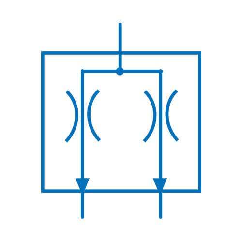Symbol graficzny dzielnika strumienia