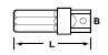 Przejściówki napędowe kwadratowe, Sześciokąt 1/4'' (C6.3)